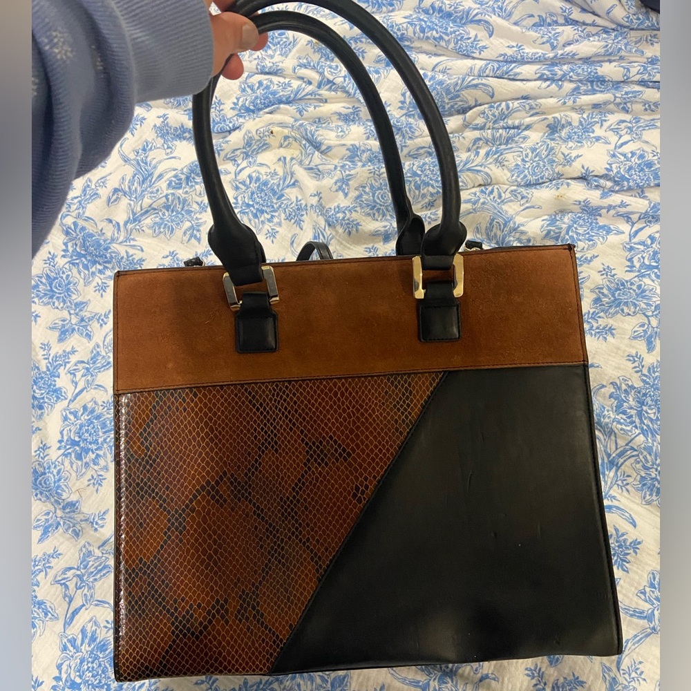 White House Black Market leather handbag